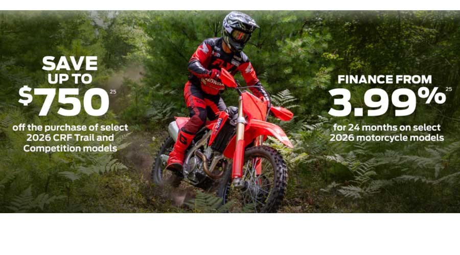 Honda CRF trail bikes in Perth, Ontario