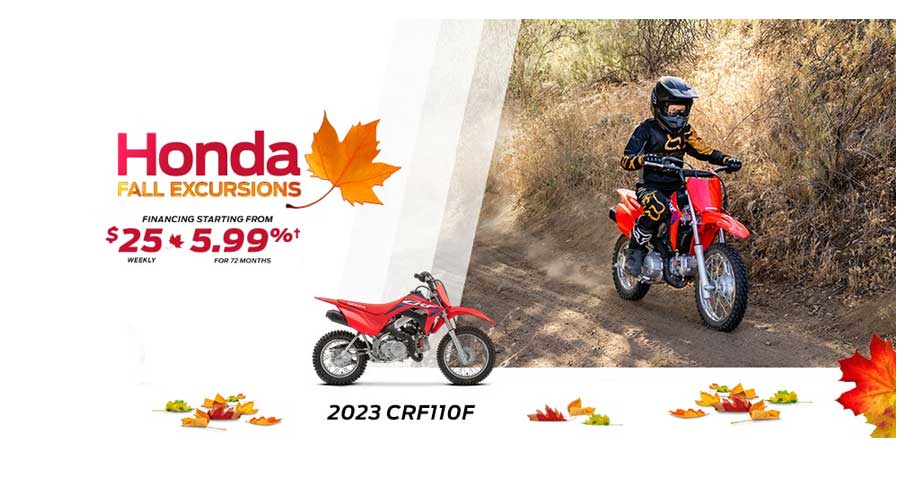 Honda fall excustions sale CRF Ontario