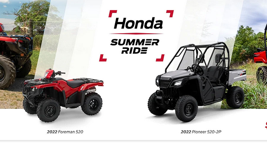 Honda summer sale event Perth Ontario